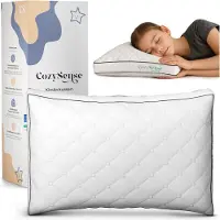 CozySense Oreiller pour enfant - Oreiller pour enfant - Oreiller pour tout-petit - Ergonomique et ajustable - 100% coton - Hypoallergénique - OEKO-TEX - 40x55cm - 2-12 ans