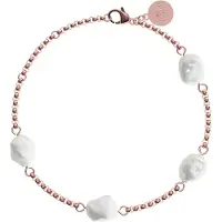 Purelei Bracelet 'Malahi' or rose / blanc perle