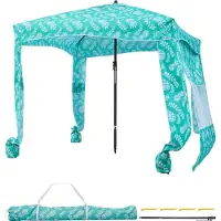 Vevor Tonnelle de Plage 1,83x1,83 m