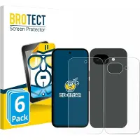 BROTECT Protection Clair (6 pcs, Google Pixel 10a), Téléphone portable : film de protection, Transparent