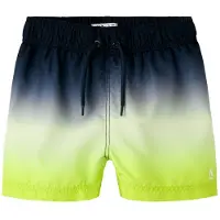 Name it Shorts de bain 'NMMZOCCAS' bleu foncé / citron vert