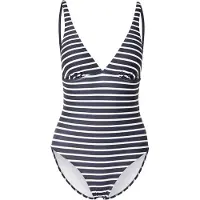 Marc O'Polo Maillot de bain 'Essentials' bleu marine / blanc