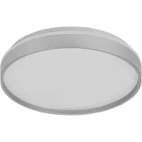 Osram Plafonnier LED Orbis Gisela 385 mm, 24 W, 3000 K blanc chaud, argent, métal avec anneau en plastique, IP20