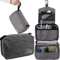 Soulima Nécessaire à suspendre pour homme - par crochet - gris