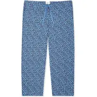 Schiesser Pantalon de pyjama 'Mix Relax' bleu clair / vert / noir / blanc