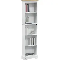 vidaXL Bibliothèque Blanc 46 x 20 x 170 cm Pin massif
