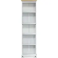 vidaXL Bibliothèque Blanc 46 x 20 x 170 cm Pin massif