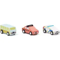 Kids Concept Voitures - 3 Pack - Tirer en arrière - Aiden - - UneTaille - Voiture