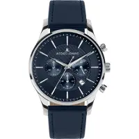 Jacques Lemans Montre dateur London Classic Blue Silver Dial I