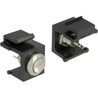 DeLOCK Bouton-poussoir Keystone noir -