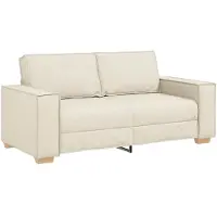 vidaXL Canapé 2 places en lin 180 x 78 x 84 cm
