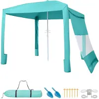 Vevor Tonnelle de Plage 2,4 x 2,4 m