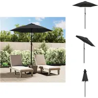 vidaXL Parasol Anthracite 200 x 224 cm Aluminium - Parasols & Protection solaire