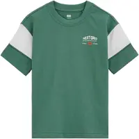 We fashion T-Shirt vert / blanc