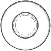 LAV Vera Sous-verre à thé 6 pièces - Transparent, rond & facile d'entretien