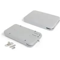 Emuca Mécanisme pour portes abattant Miniwinch avec cache, 14 Kg, Plastique gris