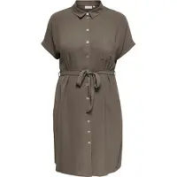 ONLY Carmakoma Robe-chemise 'CARMetta' chocolat