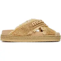 Mou pour femme. MU.SW451009K Sandales en raphia beige (39), 1 à 3 cm, Aucun, Casuel