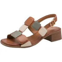 Tamaris Sandales beige clair / marron / vert