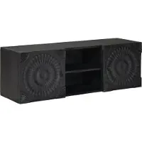 vidaXL Meuble TV avec étagère et rangements, noir, 105 x 30 x 35 cm