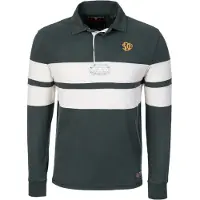 Superdry Homme Polo de Rugby Vintage Athletic Stripe Green Taille: S