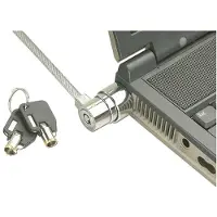 Lindy Câble de sécurité pour ordinateur portable, Barrel Key Lock, Sécurité notebook, Noir