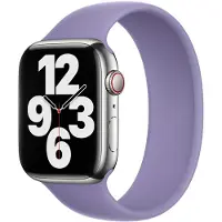 Apple Bracelet solo en silicone pour Watch | 44/45/46/49 mm - Taille 4 - English Lavender