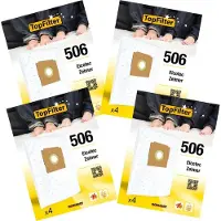 Top Filter Lot de 4 packs de 4 sacs aspirateur 64506 pour Zelmer et Elcotec TopFilter Premium