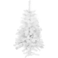 Springos Sapin de Noël artificiel - - Blanc - 120 cm - Compact - Durable - Décoratif