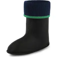 Ladeheid - Chaussettes chaudes pour bottes en caoutchouc, pour filles et garçons, à porter à l'intérieur des bottes KL058 (vert émeraude, taille 29 EU)