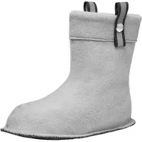 Ladeheid Chaussettes chaudes pour bottes, doublure pour bottes en caoutchouc (gris, 36/37)