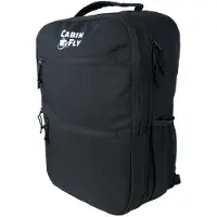 CabinFly Skyrocket Ryanair sac à dos, 55 x 40 x 20 cm, bagage à main, sac de voyage, Wizzair, Lufthansa, SAS, Finnair, LOT, noir, 55x40x20cm