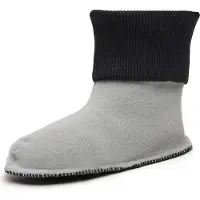 Ladeheid Enfants Bottes de Caoutchouc Chaussettes de Bottes Chaussettes Chauffantes pour Bottes de Pluie LA-CA-10 LA-CA-11(Noir, 28/29)