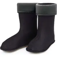 Ladeheid Chaussettes chaudes pour bottes en caoutchouc pour filles et garçons, chaussons intérieurs pour les modèles LA-KL-EVA-Kids, KL050 et KL045 (graphite, taille 26 EU)