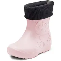 Ladeheid Bottes en caoutchouc ultra-légères pour enfants Thermo avec doublure LA-CA-Panda249 (rose poudré, 22/23)