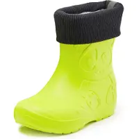 Ladeheid Bottes en caoutchouc ultra-légères pour enfants Thermo avec doublure LA-CA-Panda249 (Limone, 24/25)