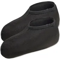 Ladeheid Chaussettes pour bottes d'enfant , chaussons intérieurs, chaussettes chaudes pour bottes de pluie LA40-251 (noir, 24/25 EU)