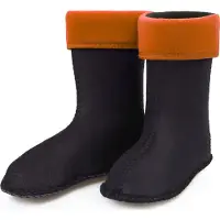 Ladeheid - Chaussettes chaudes pour bottes en caoutchouc pour filles et garçons - Chaussettes intérieures pour les modèles LA-KL-EVA-Kids, KL050 et KL045 (orange, taille 31 EU)