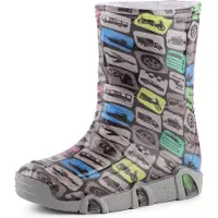 Ladeheid Enfants Filles Garçons Bottes en Caoutchouc Doublées SwkBW (Motorisation, 25/26)