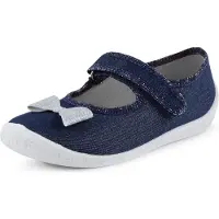 Ladeheid Chaussons pour filles LARW007 (bleu foncé et blanc avec nud, taille 30)