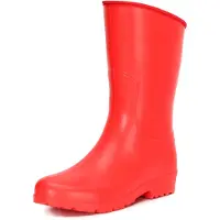 Ladeheid Bottes de pluie légères en caoutchouc Eva pour femmes de la marque (rouge, taille 37 EU)