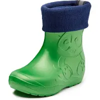 Ladeheid Bottes en caoutchouc ultra-légères pour enfants Thermo avec doublure LA-CA-Panda249 (vert émeraude, 24/25)
