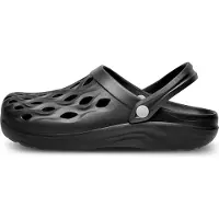 Ladeheid Sabots légers en EVA pour homme , sabots de jardin, chaussures de jardin LA-CA-17 (noir, 46 EU)