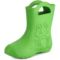 Ladeheid Femme Bottes de pluie Eva plumeuses LA-CA-09 (Vert, 40/41 UE)