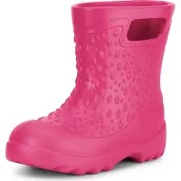 Ladeheid Enfants Filles Garçons Bottes de pluie légères Eva LADW006 (Rose 6108, 26/27 EU)
