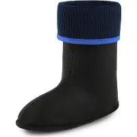Ladeheid - Chaussettes chaudes pour bottes en caoutchouc, pour filles et garçons, à porter à l'intérieur des bottes KL058 (bleu, taille 29 EU)