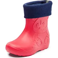 Ladeheid Bottes en caoutchouc ultra-légères pour enfants Thermo avec doublure LA-CA-Panda249 (corail, 26/27)