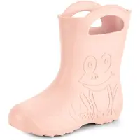 Ladeheid Femme Bottes de pluie plumeuses Eva LA-CA-09 (rose poudré, 40/41 UE)