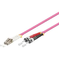 Wentronic Fibre optique LC-ST Câble réseau 50/125µ OM4 DUPLEX 5m
