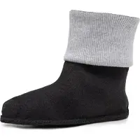 Ladeheid Enfants Bottes de Caoutchouc Chaussettes de Bottes Chaussettes Chauffantes pour Bottes de Pluie LA-CA-10 LA-CA-11(Gris, 32/33)
